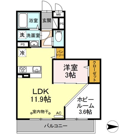 荒井駅 徒歩6分 2階の物件間取画像